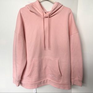 Lazypants Long Sleeve Hoodie Sweatshirt Pink Size M